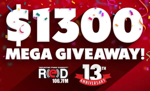 RED FM’s 13th Anniversary Mega Giveaway