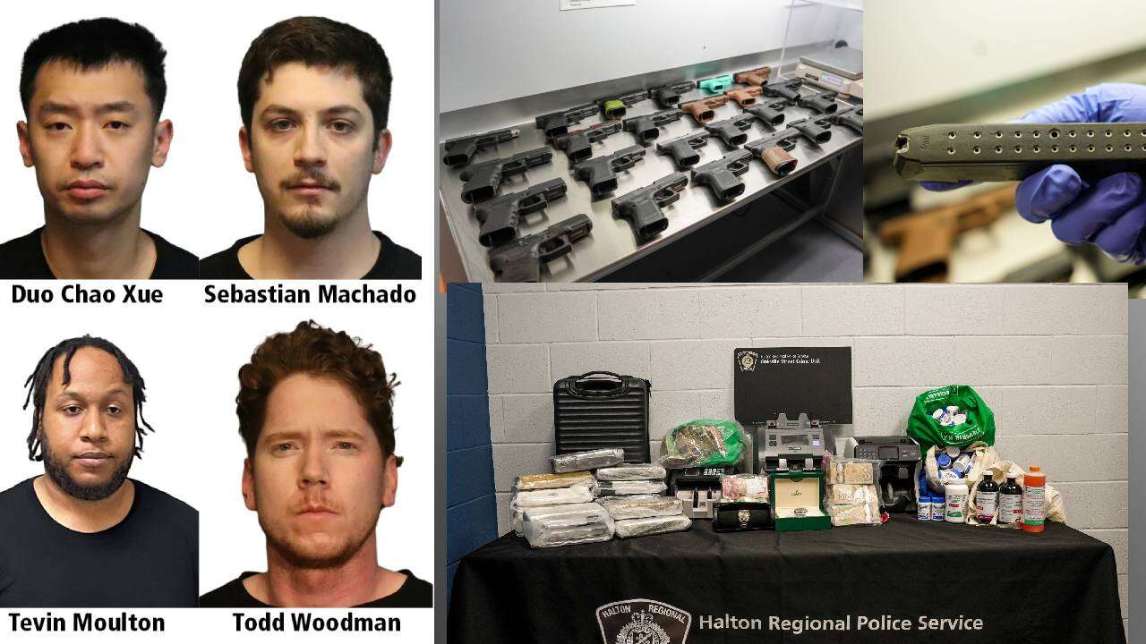 Halton Police Seize 24 Firearms, Drugs and Cash in Major Project Cyprus Bust; Four Charged