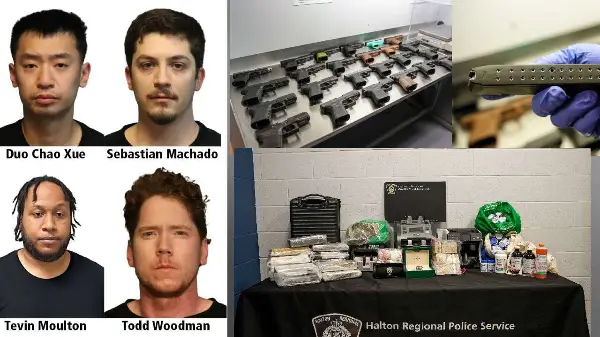 Halton Police Seize 24 Firearms, Drugs and Cash in Major Project Cyprus Bust; Four Charged