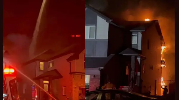 Early morning fire displaces 7 in northwest Calgary