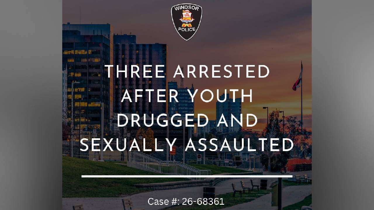 Three suspects charged after 16-year-old girl allegedly drugged and sexually assaulted
