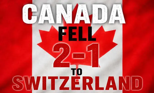 Canada falls 2-1 to Switzerland