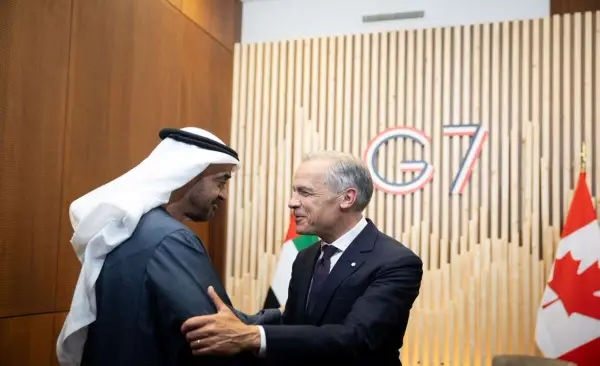 PM Carney and UAE president discuss Middle East peace and stronger economic ties 