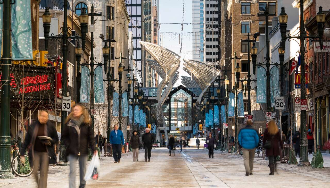 Stephen avenue revitalization project completed in downtown Calgary ahead of Stampede