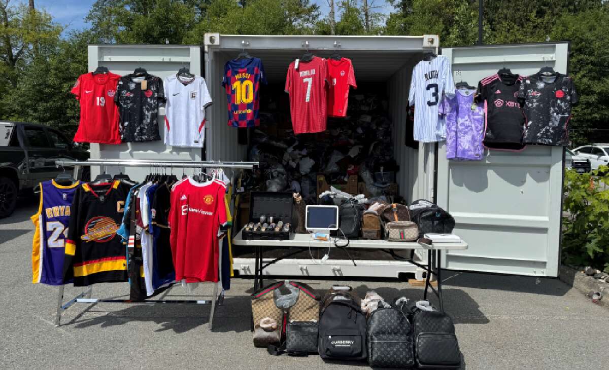 Surrey Police seize $6.6 million worth counterfeit luxury goods including jerseys, Rolex watches