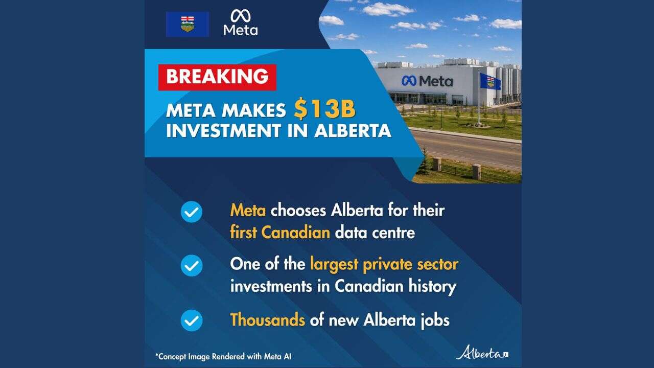Meta announces $13 billion data centre near Edmonton