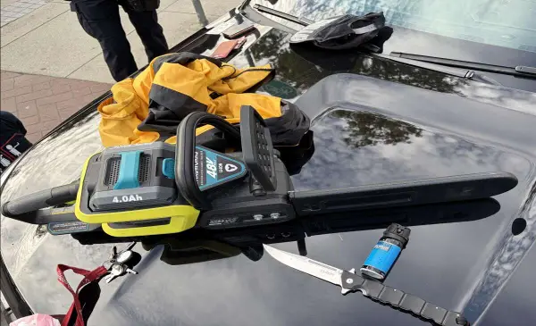 Man charged after allegedly threatening people with chainsaw in Vancouver’s west end 
