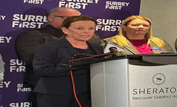 Linda Annis accuses Mayor Brenda Locke of financial mismanagement ahead of surrey election 