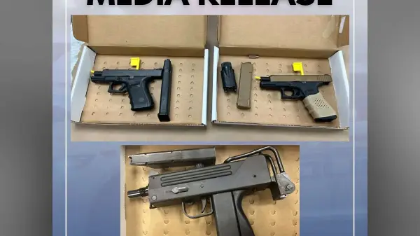 Four men arrested after Durham Police seize handguns during Ajax firearms investigation 