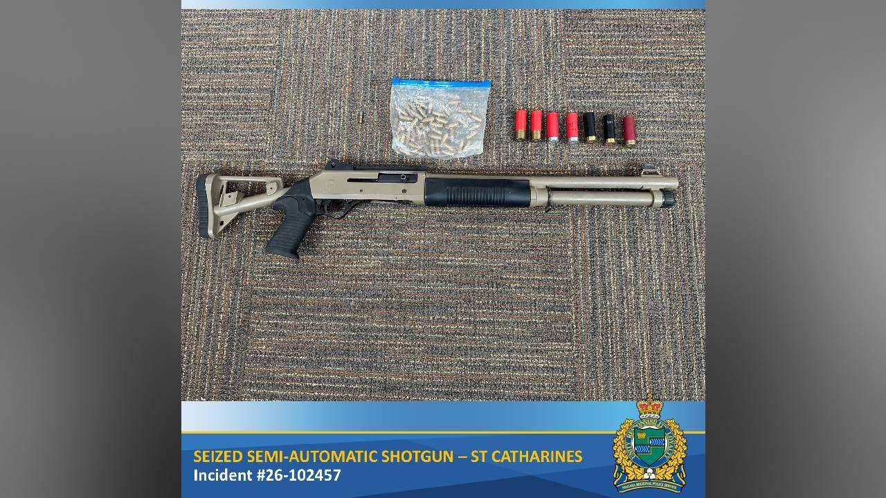 Two Arrested After Firearm Seized in St. Catharines
