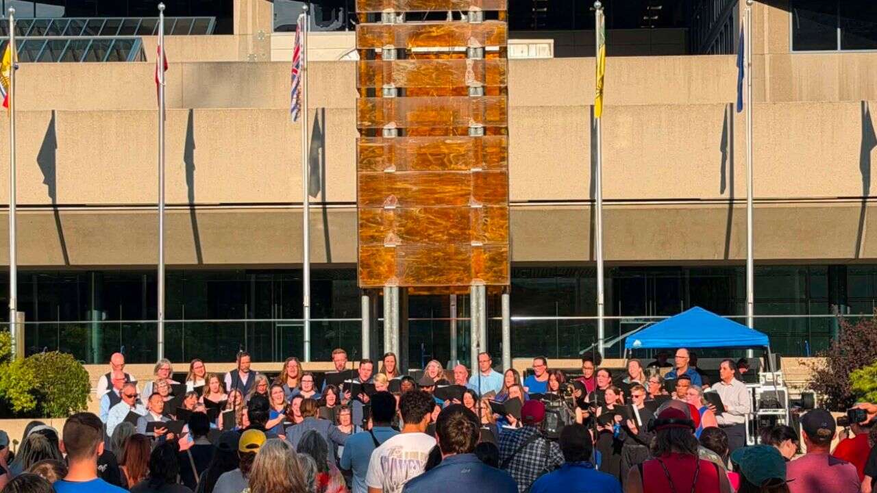 Calgary mourns 11-year-old Parker at City Hall vigil