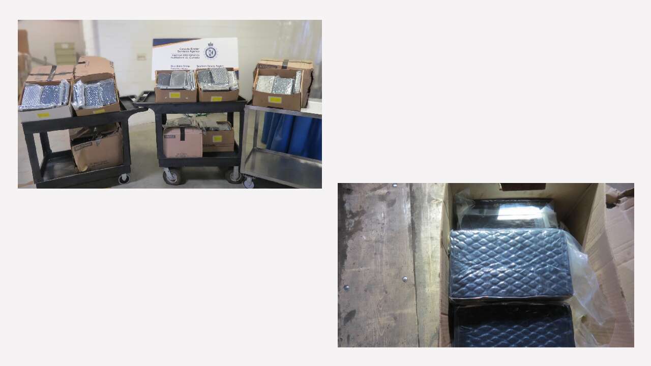 CBSA seizes 385 kg of suspected cocaine from commercial truck at Blue Water Bridge in Point Edward