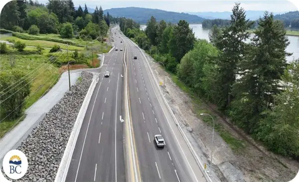 Highway 7 improvements completed between Maple Ridge and Mission 