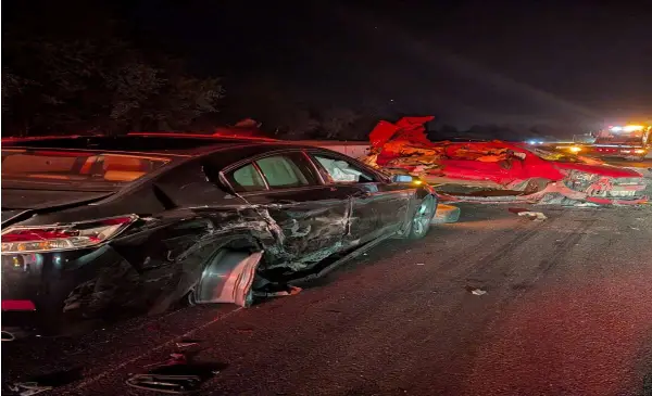 Woman arrested after serious Highway 1 crash in Abbotsford 