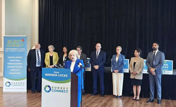 Mayor Brenda Locke unveils final 2 candidates for Surrey Connect slate