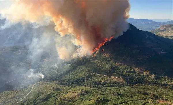 Pear Lake wildfire destroys structures at about 120 properties near Clinton 