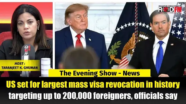 US set for largest mass visa revocation in history targeting up to 200,000 foreigners | REDFM NEWS