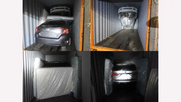 Three charged after stolen vehicles found in North York shipping container 