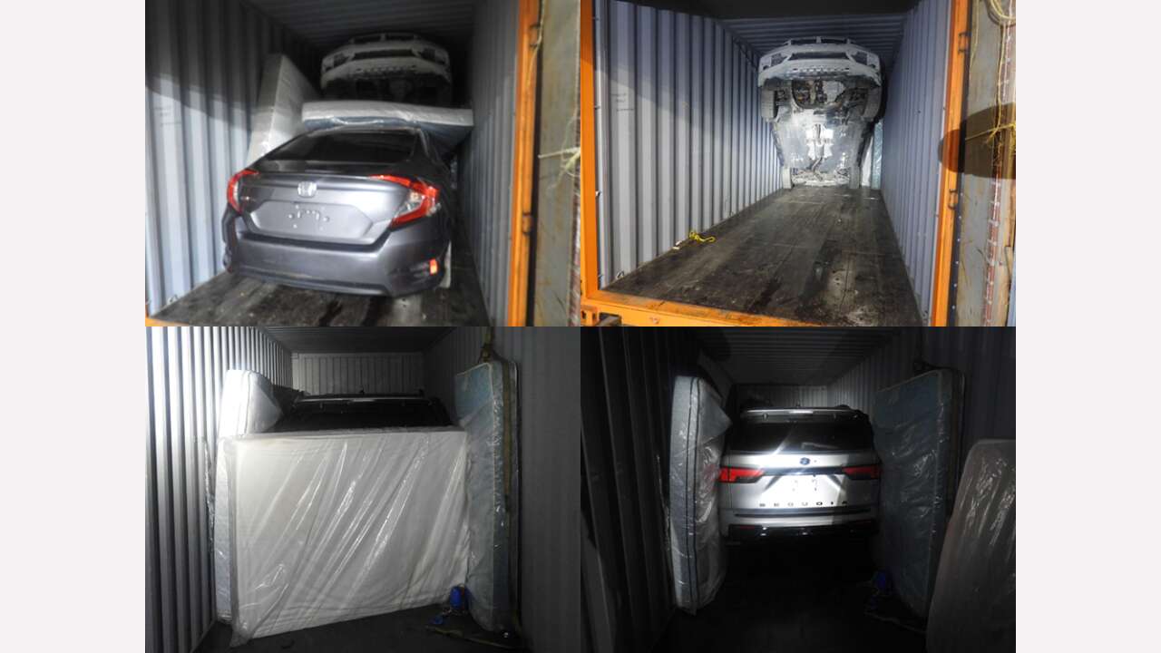 Three charged after stolen vehicles found in North York shipping container 