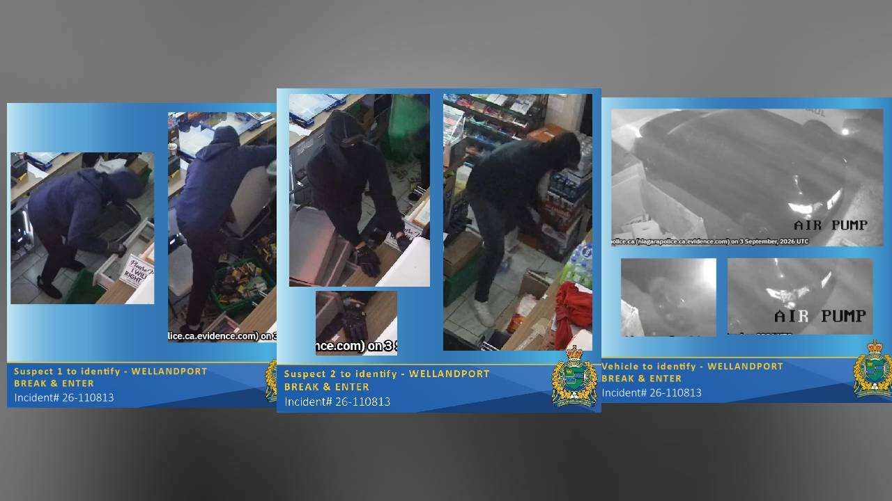 Two Suspects Sought After Wellandport Gas Station Break-In