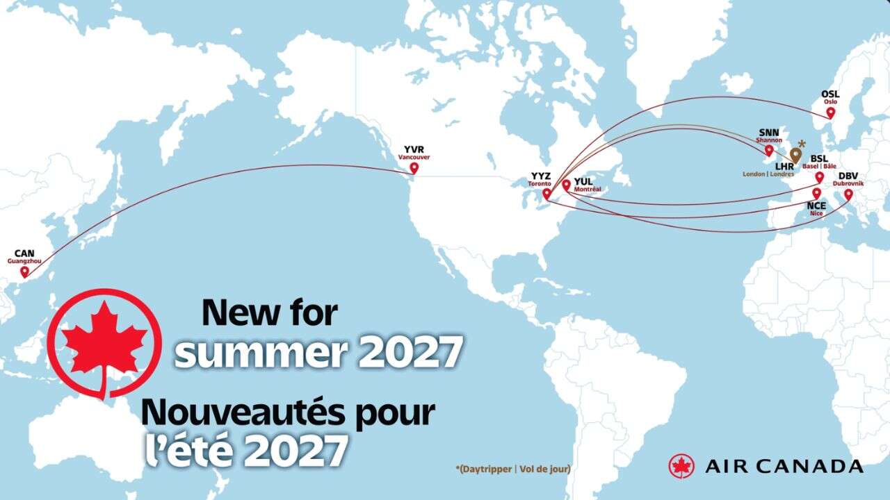 Air Canada adds seven new international routes for summer 2027