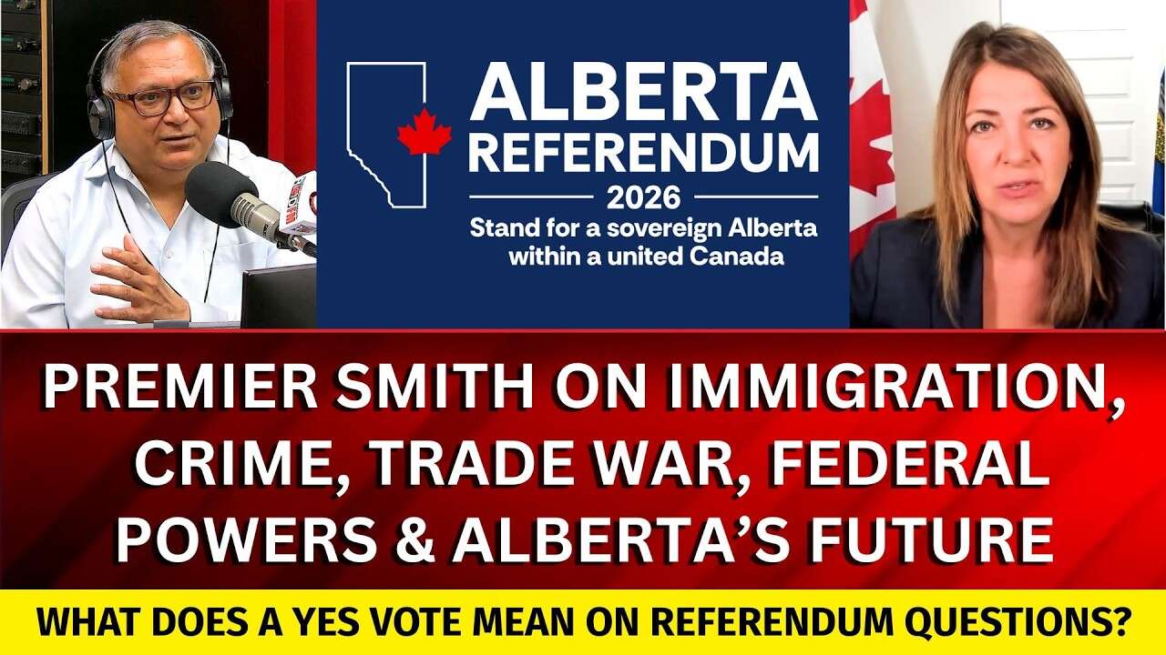 Alberta Premier Danielle Smith Talks Immigration in Canada, Crime, Trade War and Alberta Referendum