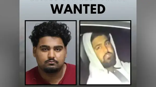 23-year-old wanted after tesla strikes two officers in Oshawa 