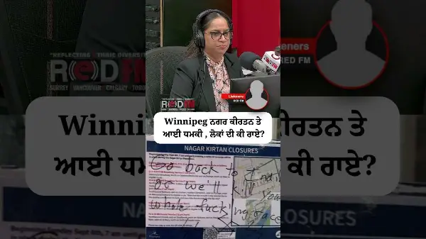 Hate and death threats issued against Sikh community at Winnipeg Nagar Kirtan