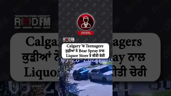 A Calgary liquor store owner was bear-sprayed and robbed by youths. Incident caught on CCTV cameras