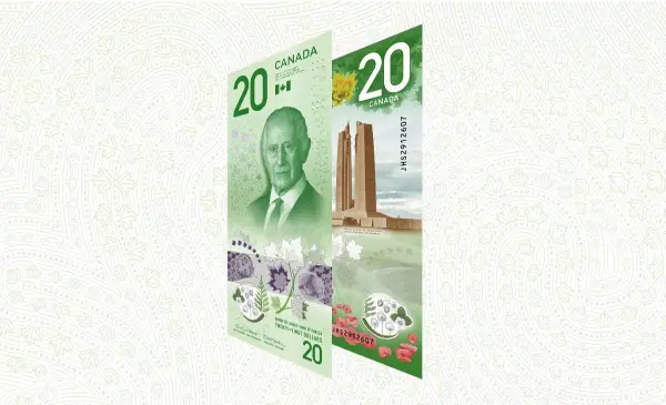 New $20 bill featuring King Charles to enter circulation next year